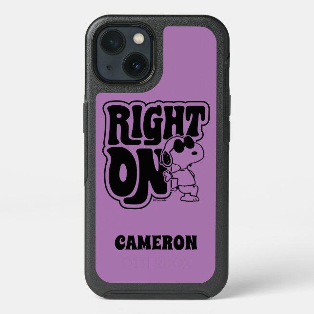 Joe Cool - Right On Otterbox iPhone Case (Back)