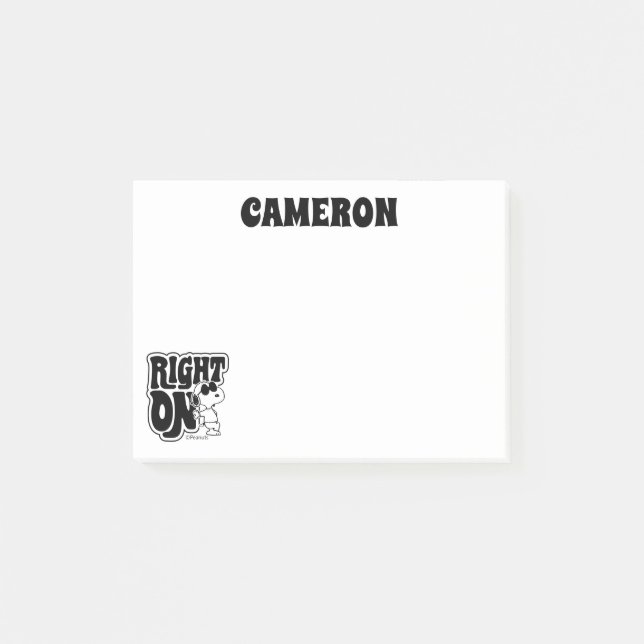 Joe Cool - Right On Post-it Notes (Front)