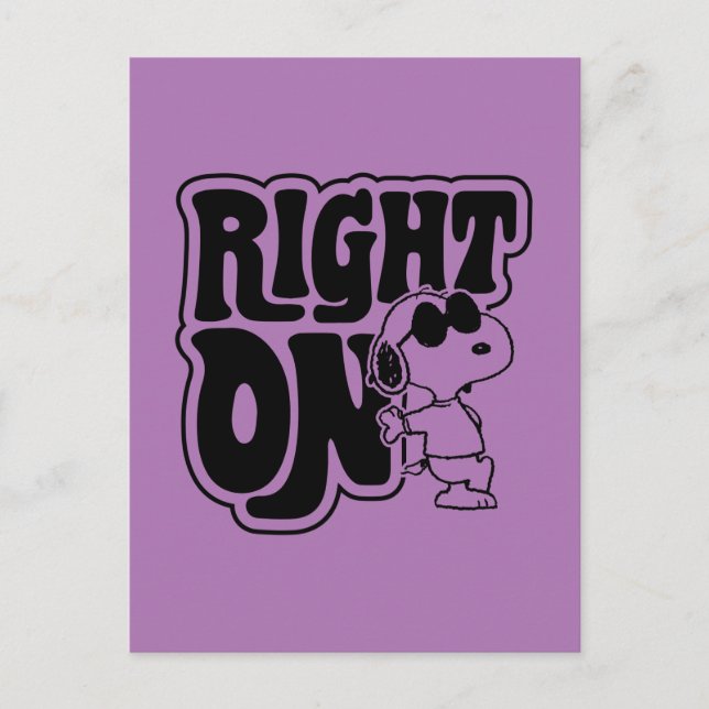 Joe Cool - Right On Postcard (Front)