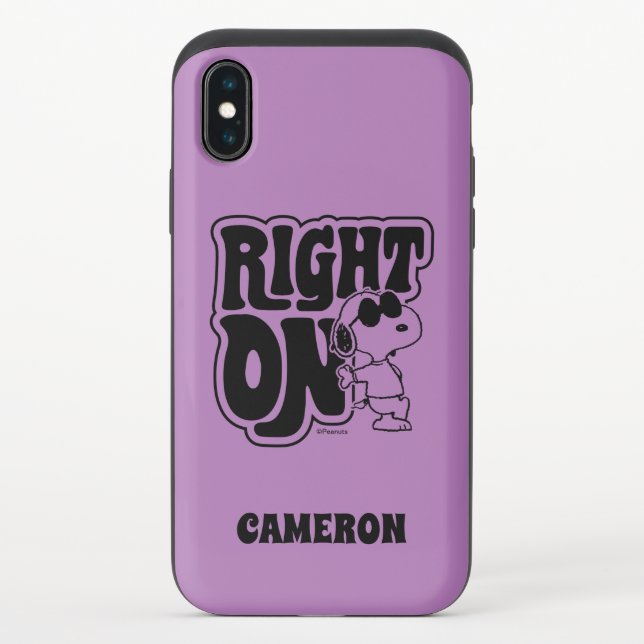Joe Cool - Right On Uncommon iPhone Case (Back)