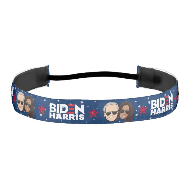 Joe Cool Shades Biden Harris Blue Stars Headband (Front)