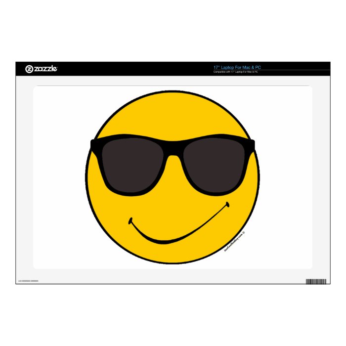 Joe Cool Smiley Laptop Skins