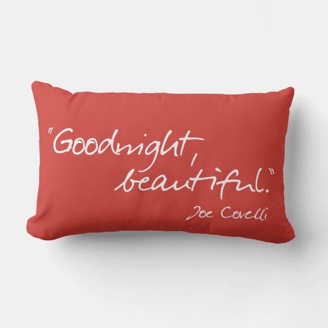 Joe Covelli quotes from the Just Breathe Pillow (Front)