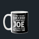 JOE Gift Name Personalized Birthday Funny Christma Coffee Mug<br><div class="desc">JOE Gift Name Personalized Birthday Funny Christmas Joke</div>