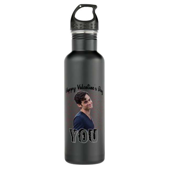 Joe Goldberg Happy Valentine_s day Stainless Steel Water Bottle (Front)