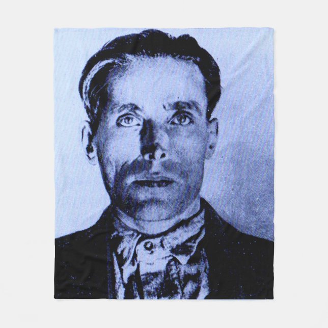 Joe Hill print Fleece Blanket (Front)