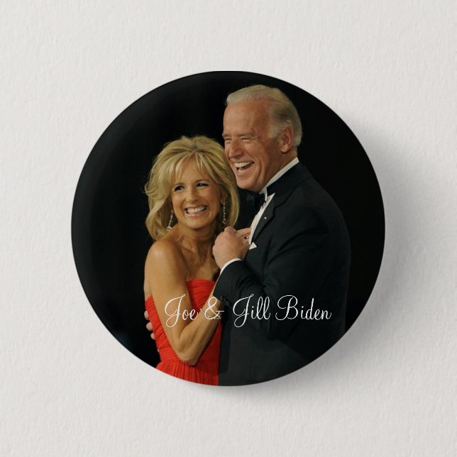 Joe & Jill Biden Pinback Button (Front)