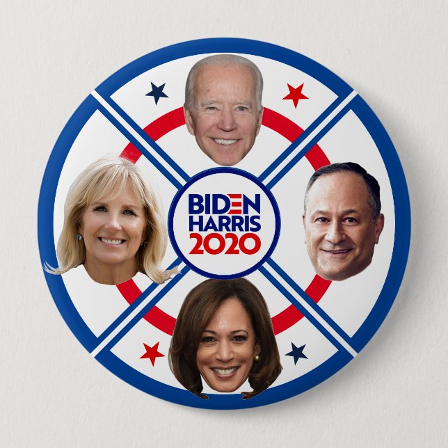 Joe & Jill / Kamala & Doug Button (Front)