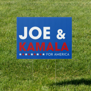Joe & Kamala For America Yard Sign
