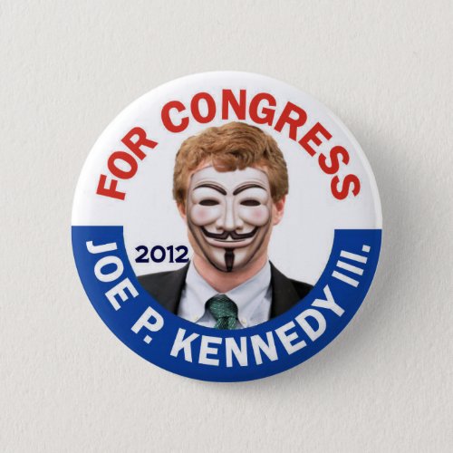 Joe Kennedy Anonymous Occupy Button