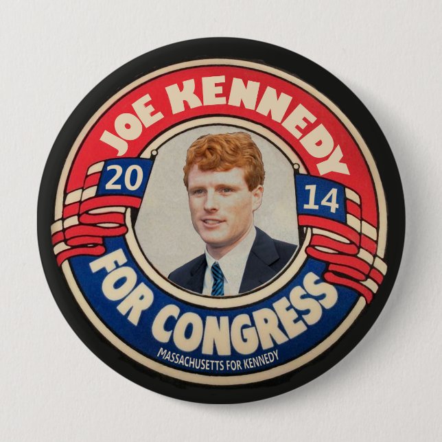 Joe Kennedy for Congress 2014 Pinback Button (Front)