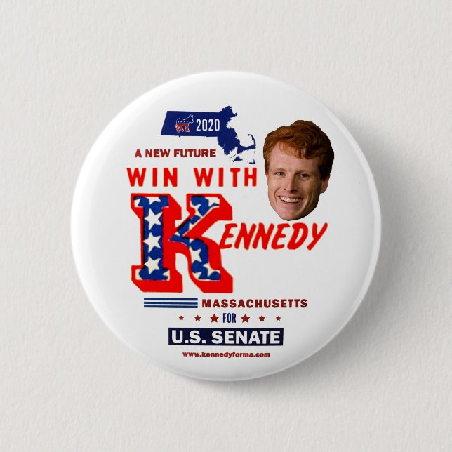 Joe Kennedy for U.S. Senate Massachusetts 2020 Button (Front)