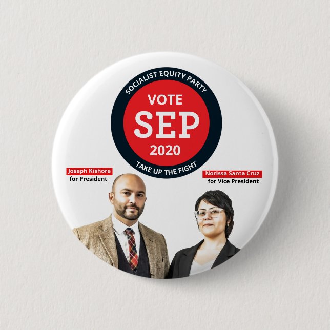 Joe Kishore for President Button (Front)