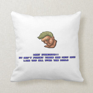 Joe KO'ed Throw Pillow