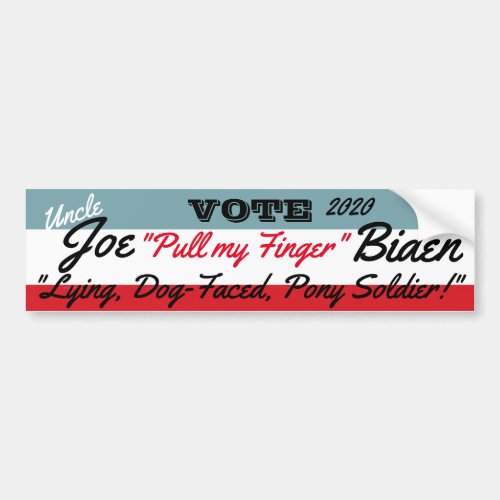 Joe Lying Dog_faced Biden Bumper Sticker
