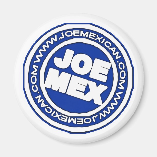 joe mex blue magnet (Front)
