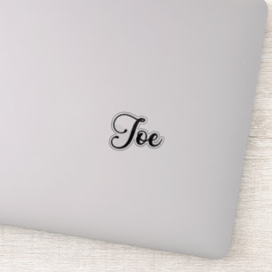 Joe Name - Handwritten Calligraphy Sticker