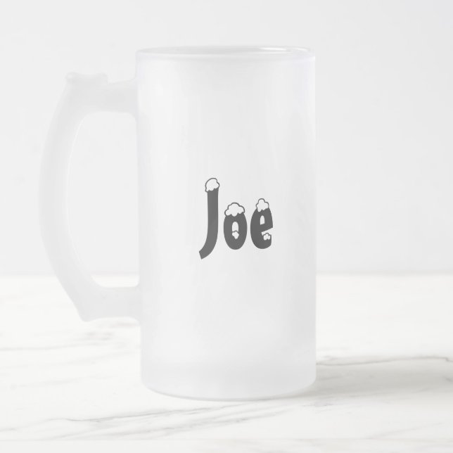 Joe-Name Style Frosted Mug (Left)