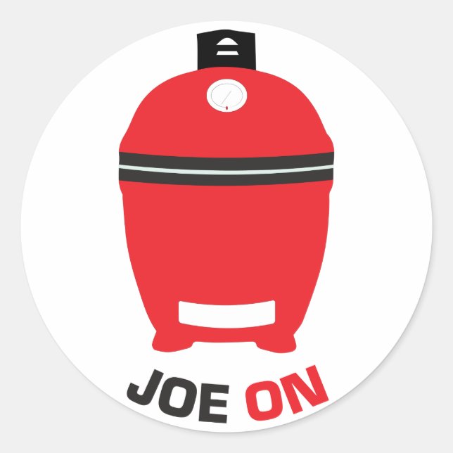 Joe On Sticker for Kamado Grill Fans (Front)