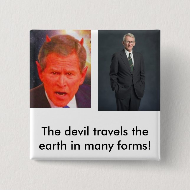 joe riley, SATAN, The devil travel... - Customized Button (Front)