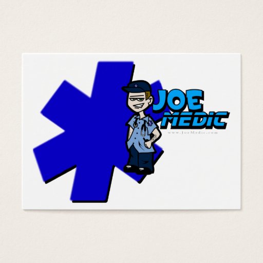 Customizable Joe star of life Large Business Card Template
