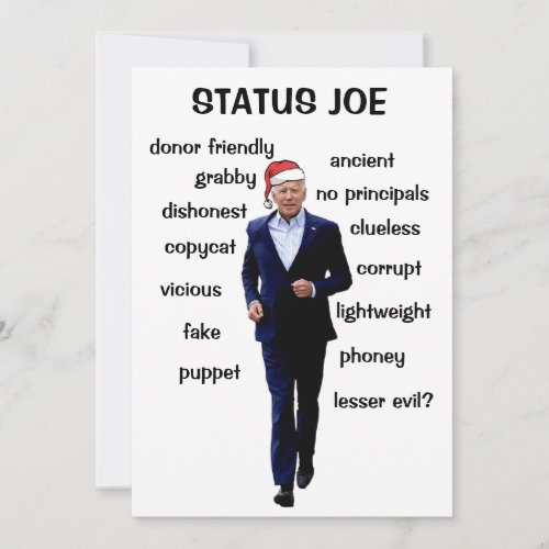 Joe Status Holiday Card