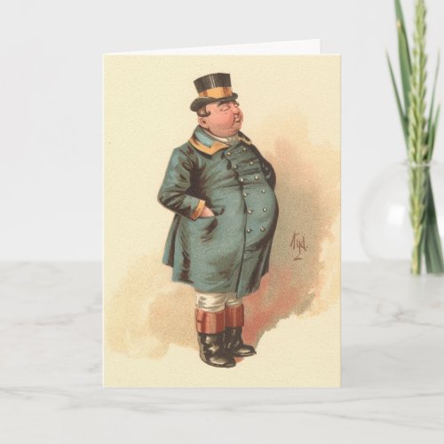 Joe The Fat Boy Kyd Dickens The Pickwick Papers Card