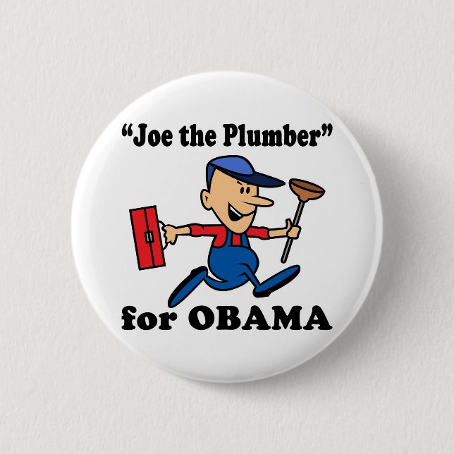 Joe the Plumber for Obama Button (Front)
