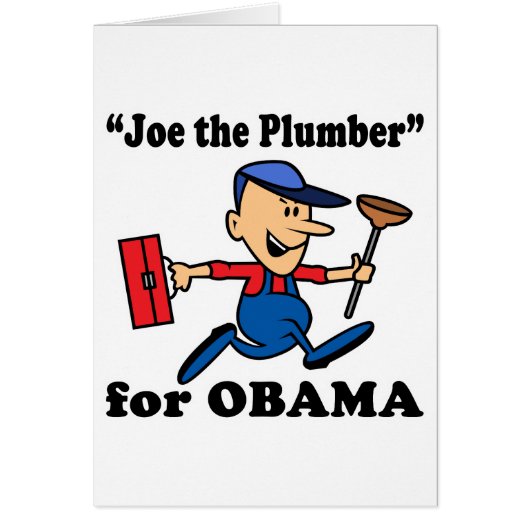 Joe the Plumber for Obama Cards (Front)