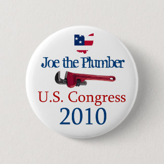 Joe the Plumber  US Congress 2010 - Button