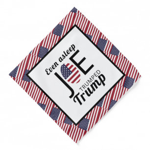 Joe Trumped Trump, American Flag Bandana