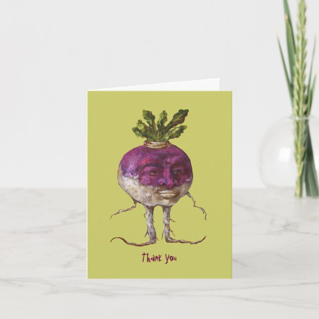 Joe Turnip thank you cards (Front)