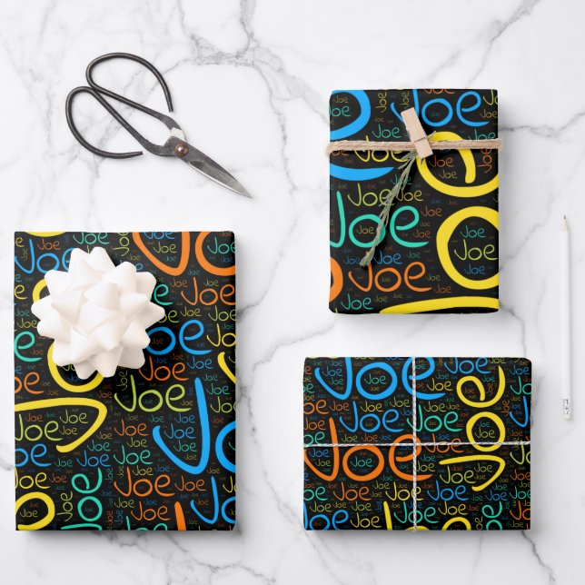 Joe Wrapping Paper Sheets (Front)