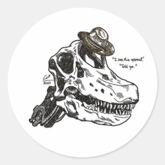 JOEL DINOSAUR | THE LAST OF US PART 2 CLASSIC ROUND STICKER