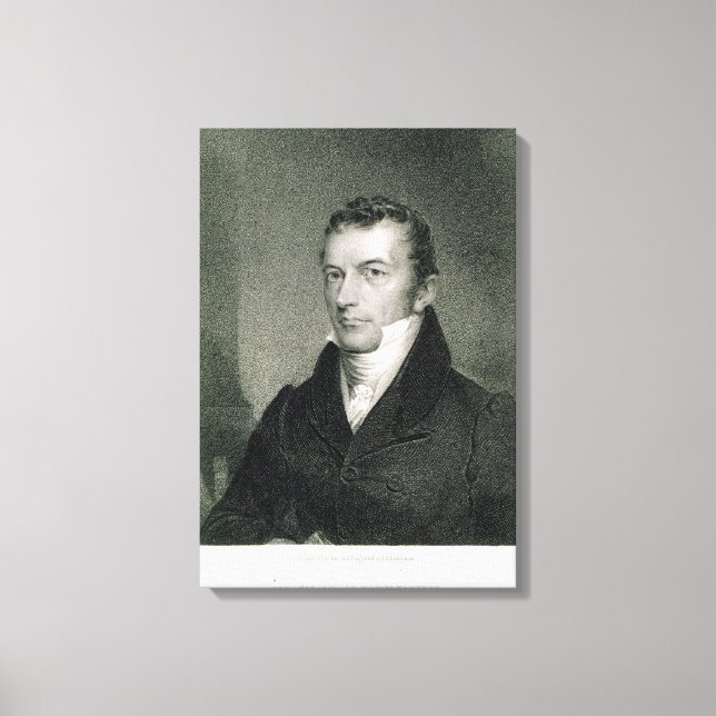 Joel Roberts Poinsett (engraving) Canvas Print (Front)