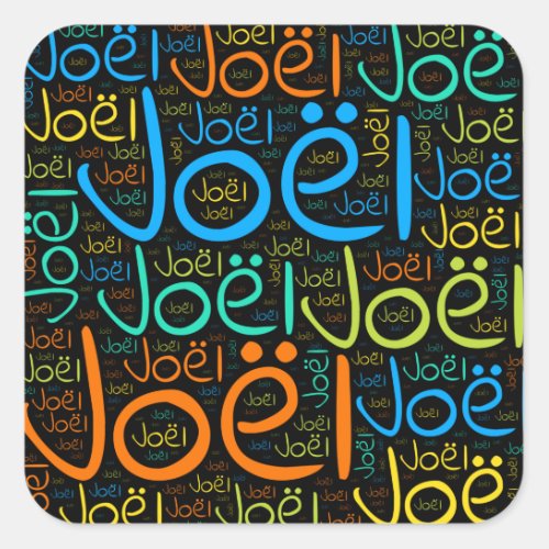 Joel Square Sticker