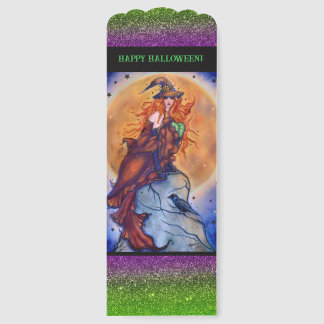 Joelle Halloween spooky witch card by Renee Bookmarks