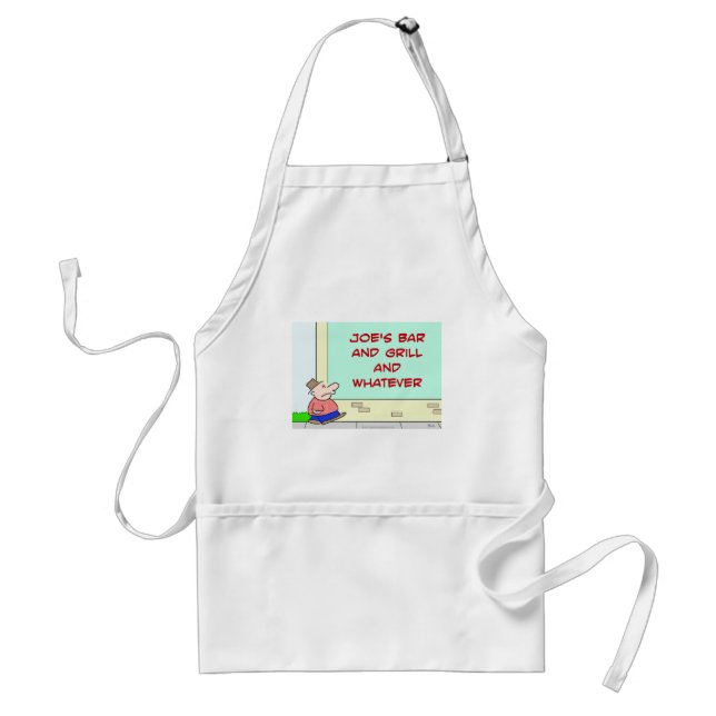 joes bar and grill and whatever adult apron (Front)