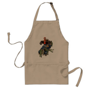 Joe's Full Service Gas Station, Vintage Business Adult Apron