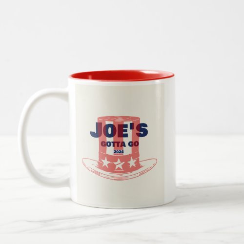 Joes Gotta Go 2024 Two_Tone Coffee Mug