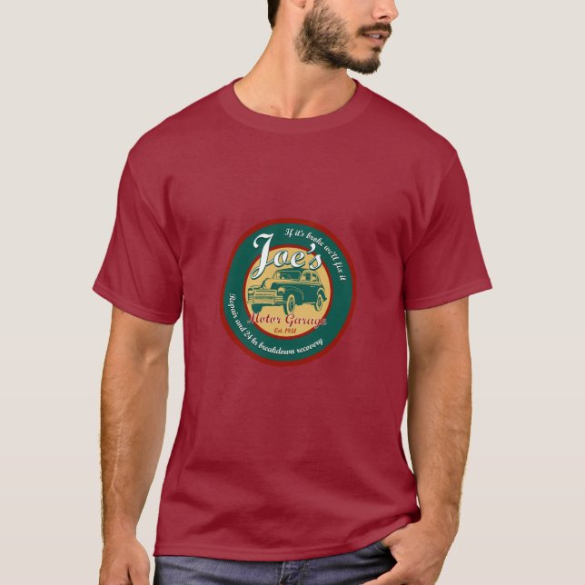 Joe's Motor Garage T-Shirt (Front)