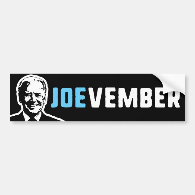 JOEvember Vote Biden 2024 Bumper Sticker (Front)