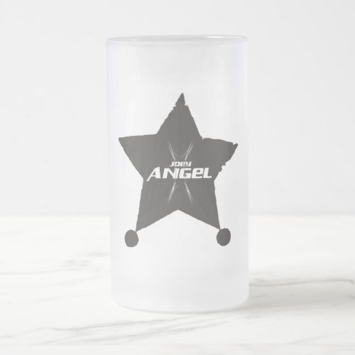 JOEY ANGEL FREEZER MUG FROSTED GLASS BEER MUG