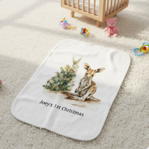 Joey's First Christmas, custom Baby Blanket
