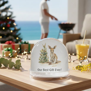 Joey's First Christmas, custom Snow Globe