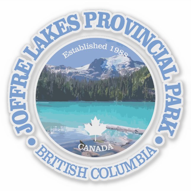 Joffre Lakes PP (rd) Sticker (Front)