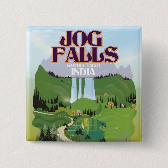 Jog Falls,Jog Falls,Sagara taluk of Karnataka Button (Front)