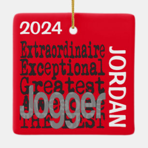 Jogger Extraordinaire CUSTOM Ceramic Ornament