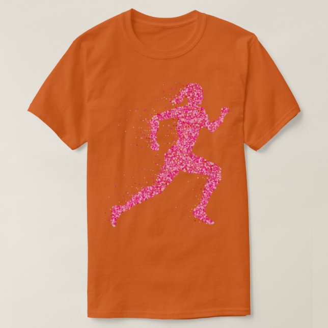 Jogger Runner Fitness Marathon T-Shirt (Design Front)