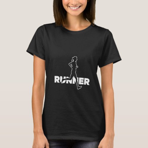 Jogger  Runner Track  Field Cross Running Athlete T_Shirt